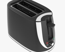 Electric Modern Toaster Black Modello 3D