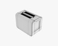 Electric Modern Toaster White 3D 모델 