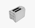 Electric Modern Toaster White 3D 모델 