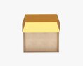 Fast Food Paper Box 02 Large Open 3D 모델 
