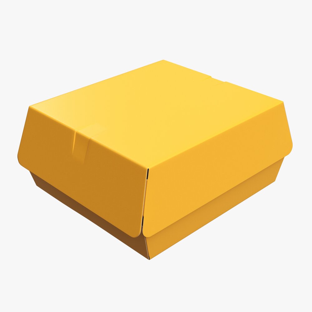 Fast Food Paper Box 02 3D 모델 