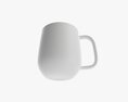 Glass Transparent Coffee Mug With Handle 02 3d model