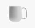 Glass Transparent Coffee Mug With Handle 02 3D модель