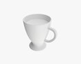 Glass Transparent Coffee Mug With Handle 03 3D модель