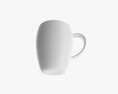 Glass Transparent Coffee Mug With Handle 04 3D模型