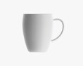 Glass Transparent Coffee Mug With Handle 04 3D модель