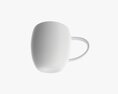 Glass Transparent Coffee Mug With Handle 05 3d model