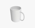 Glass Transparent Coffee Mug With Handle 06 3D-Modell