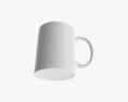 Glass Transparent Coffee Mug With Handle 06 3D модель