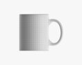 Glass Transparent Coffee Mug With Handle 06 3Dモデル