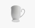 Glass Transparent Coffee Mug With Handle 07 3D模型