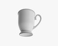 Glass Transparent Coffee Mug With Handle 07 3Dモデル