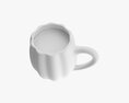 Glass Transparent Coffee Mug With Handle 08 Modèle 3d