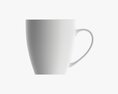 Glass Transparent Coffee Mug With Handle 09 3D модель