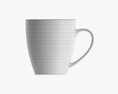 Glass Transparent Coffee Mug With Handle 09 Modelo 3D