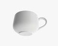 Glass Transparent Coffee Mug With Handle 10 3D 모델 