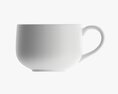 Glass Transparent Coffee Mug With Handle 10 3D-Modell