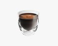 Glass Transparent Coffee Mug Without Handle 01 Modello 3D