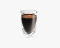 Glass Transparent Coffee Mug Without Handle 02 3D модель
