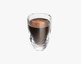 Glass Transparent Coffee Mug Without Handle 02 Modello 3D