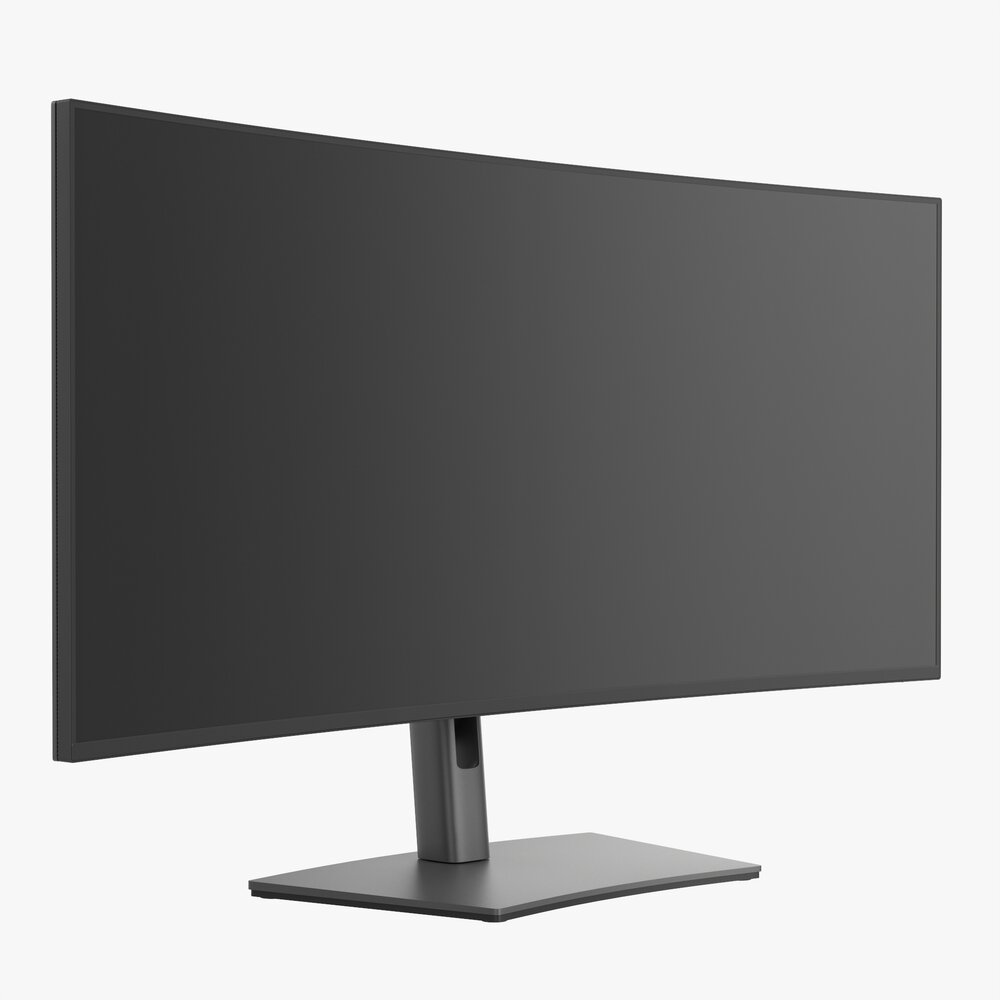 Lcd 38-Inch Curved Monitor Modèle 3D