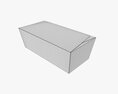 Long High Paper Box Mockup Modelo 3D