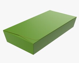 Long Low Paper Box Mockup Modèle 3D