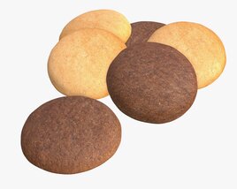 Round Cookies 3D model