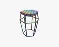 Bar Chair Hexagonal 01 3Dモデル