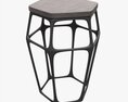 Bar Chair Hexagonal 02 3d model