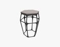 Bar Chair Hexagonal 02 3D 모델 