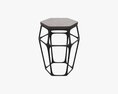 Bar Chair Hexagonal 02 3D 모델 