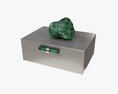 Box With Malachite Stone 3Dモデル