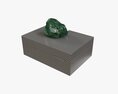 Box With Malachite Stone Modèle 3d