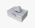 Box With Malachite Stone Modelo 3d