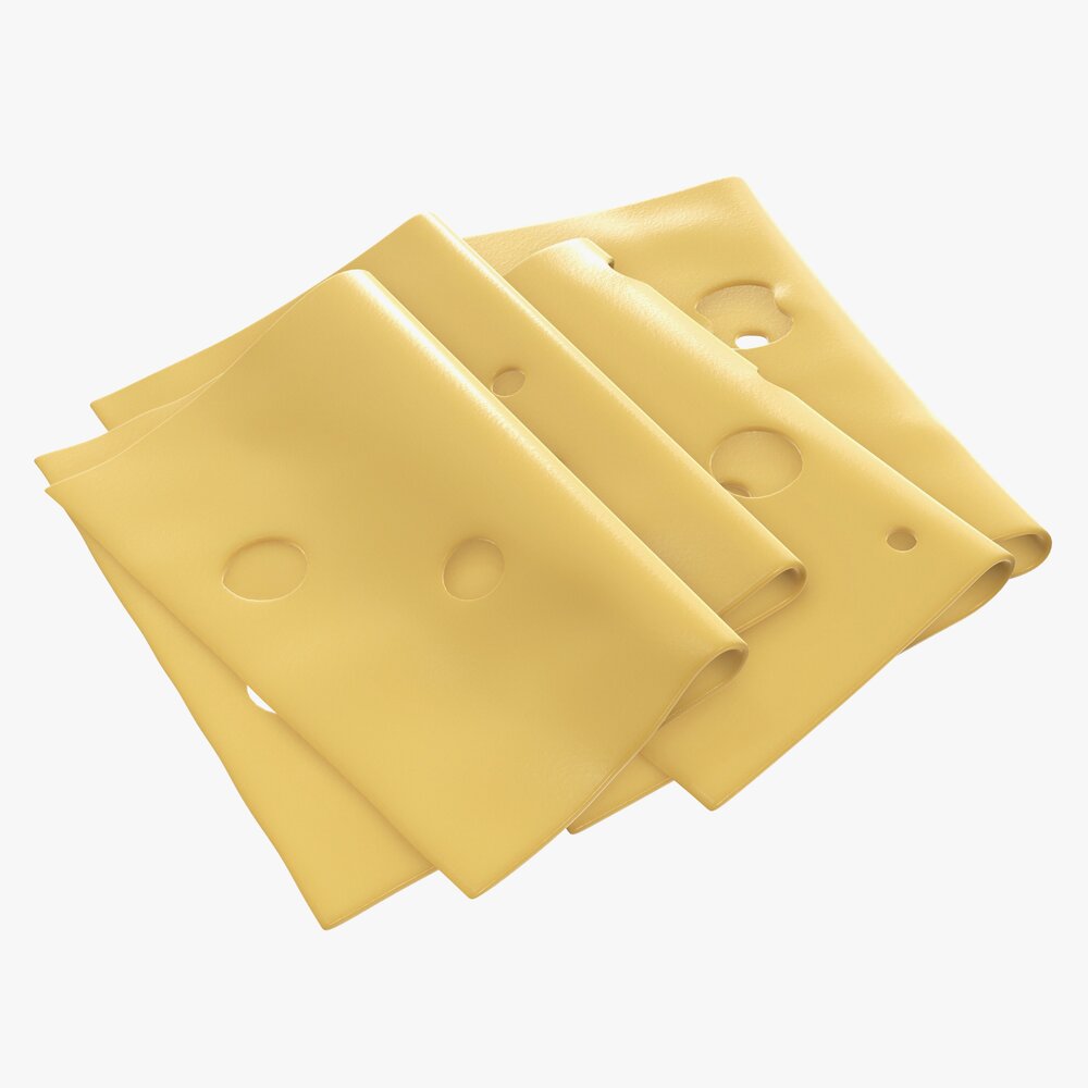 Cheese Slices 3D 모델 
