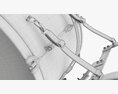 Marching Bass Drum With Carrier 26x12 3d model