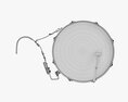 Marching Bass Drum With Carrier 26x12 3D-Modell