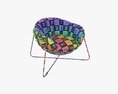 Outdoor Garden Chair With Cushion 3d model