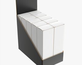 Paper Boxes With Tray Set 02 3D модель
