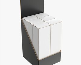 Paper Boxes With Tray Set 04 3D model