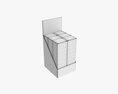 Paper Boxes With Tray Set 04 3d model