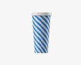 Paper Cold Cup 22 Oz With Paper Flat Lid 3d model