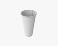 Paper Cold Cup 22 Oz With Translucent Flat Lid 3D модель