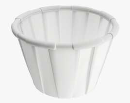 Paper Souffle Portion Cup 3D 모델 