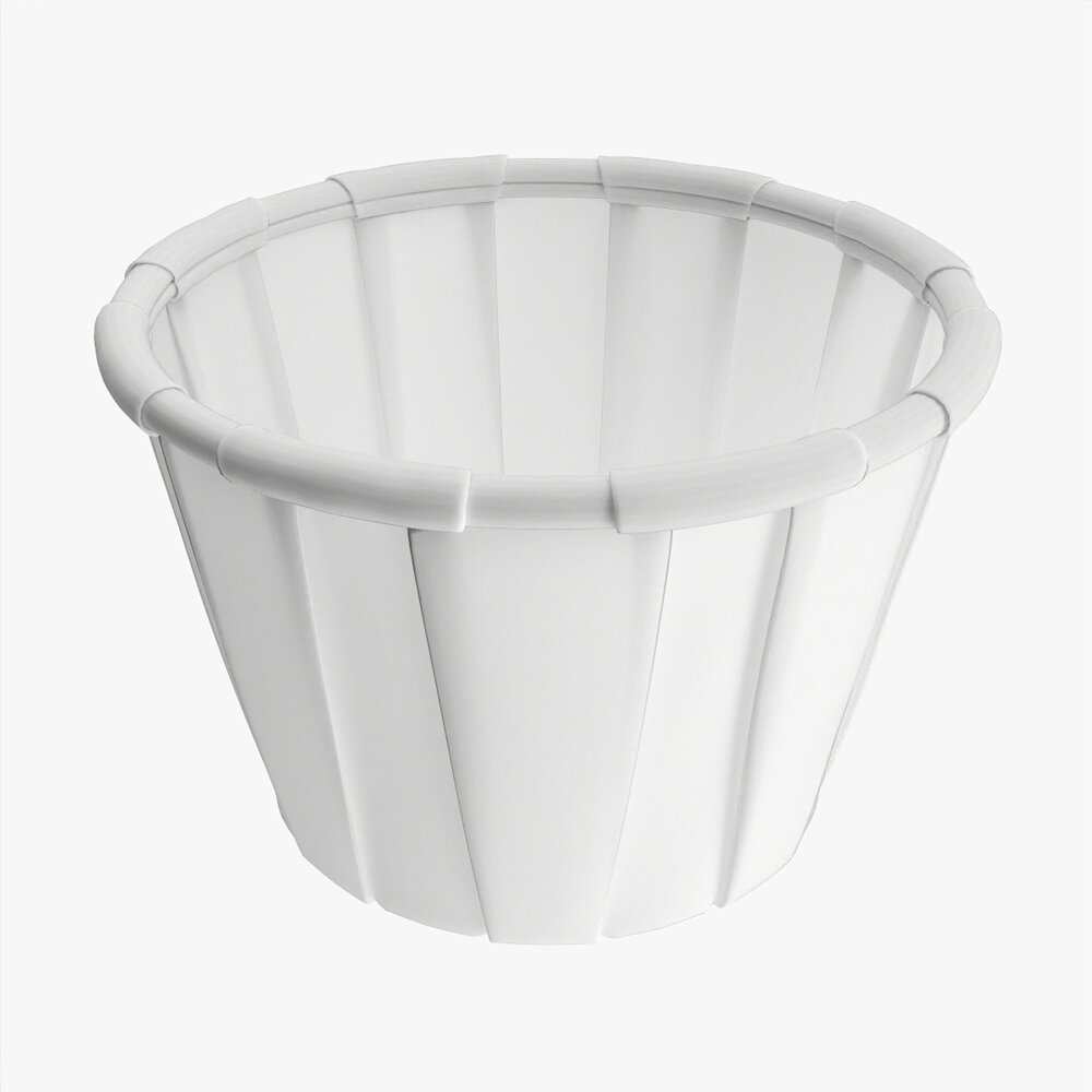 Paper Souffle Portion Cup Modèle 3d