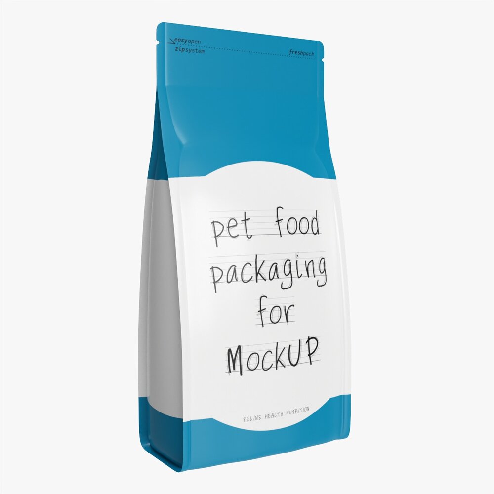 Pet Food Packaging 01 3D 모델 