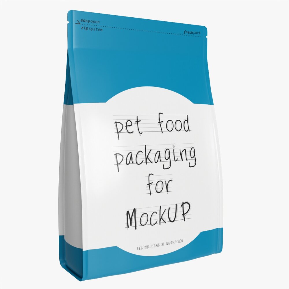 Pet Food Packaging 03 3D 모델 