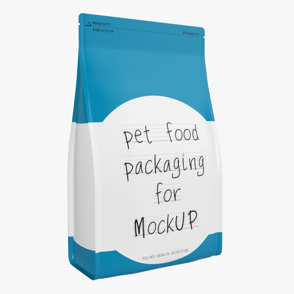 Pet Food Packaging 04 3D 모델 