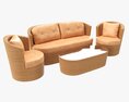 Rattan Furniture Set 01 Modelo 3D